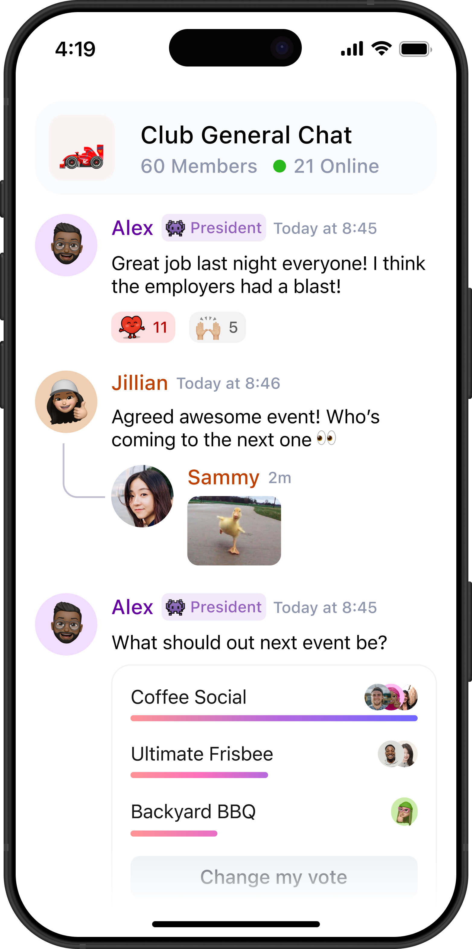 Chat interface